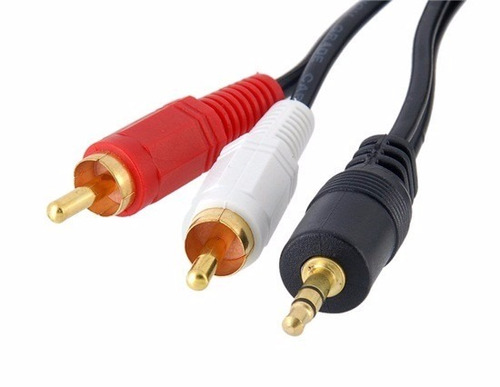 Cable Audio Rca 2 A 1 3.5mm 5m Longitud