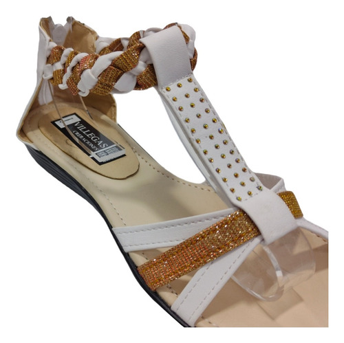 Imagen 7 de 7 de Huarache Trenza Con Talon Combinable Suave Comodo Urbano