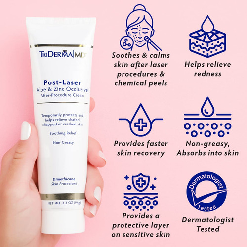 Triderma Post Láser Aloe Zinc Crema De Tratamiento Post Trat