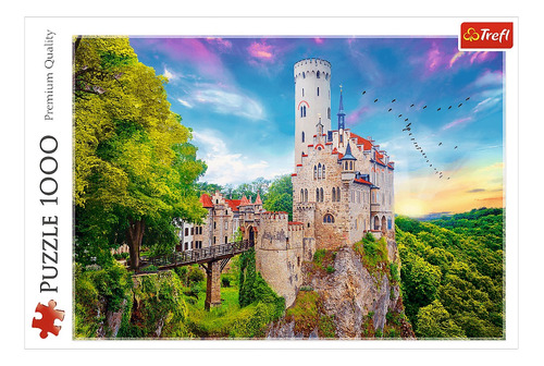 Imagen 1 de 2 de Rompecabezas Trefl Lichtenstein Castle, Germany 10497 de 1000 piezas
