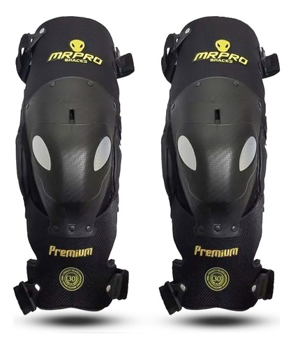 Joelheira Mr Pro Mrpro Premium Articulada Motocross Trilha Cor Preto Tamanho M