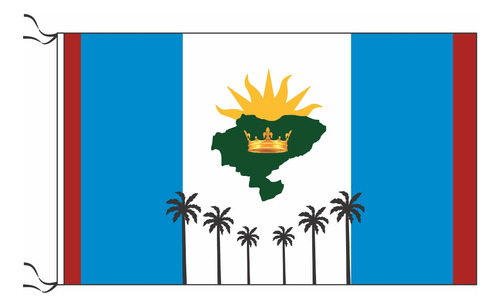 Bandera De San Luis Del Palmar Estampada De Flameo 150x90cm