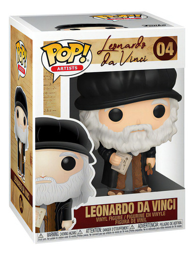 Figura Coleccionable Leonardo Da Vinci 04 Funko Pop Artistas 