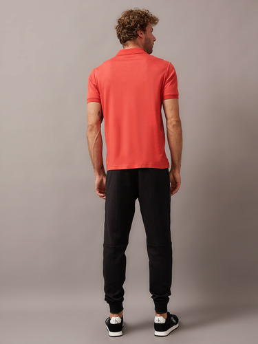 Polo Smooth Cotton Welt Rojo Calvin Klein