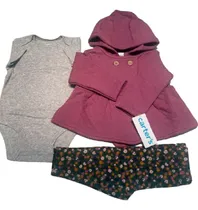 Comprar Conjunto Tres Piezas Carters \u002F Nena \u002F Flores \u002F 6m - 9m