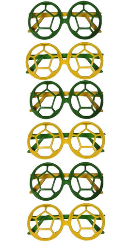 Imagem 2 de 3 de Brinquedo Óculos De Plástico Na Solapa / Bola - 6 Peças