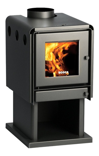 Imagen 2 de 6 de Calefactor Leña Bosca Limit 380 + Kit Chimenea 4m Pot 11.5kw