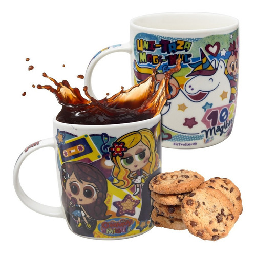 Taza Cafe Distroller Tasuka Porcelana Set 2 Piezas 350ml