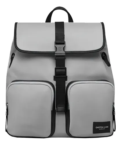 Mochila Gaston Luga Bästis Topo/negro Color Negro Diseño de la tela Liso
