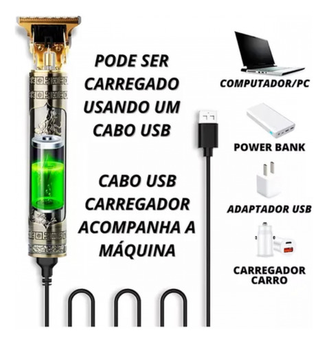 Cortador Sem Fio T-blade - Para Profissionais De Beleza