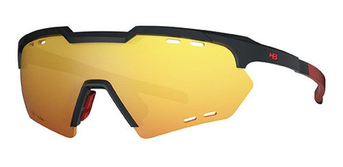 Oculos Para Ciclismo Hb Shield Compact Mountain Preto Brilho