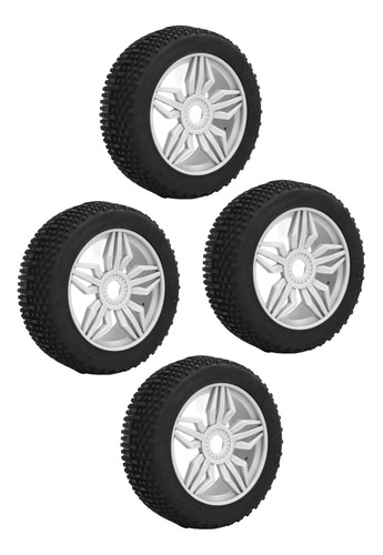 Neumáticos De Goma Para Coche Con Control Remoto, 4 Unidades