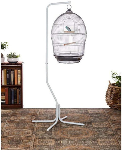 Imagen 4 de 4 de Base Colgante Pedestal Para Jaula Canarios Catitas Aves T806