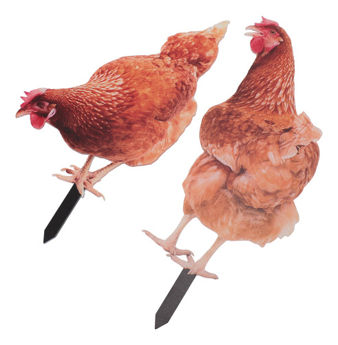 Estaca Acrílica Para Pollo, Colorida, Resistente A La Intemp