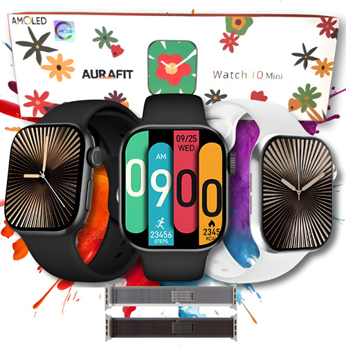 Relógio Smartwatch A10 Mini Com 2 Pulseiras A Prova D'água
