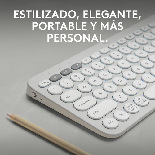Logitech Pebble Keys 2 K380s Teclado Bt Multi-device Blanco