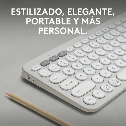 Logitech Pebble Keys 2 K380s Teclado Bt Multi-device Blanco