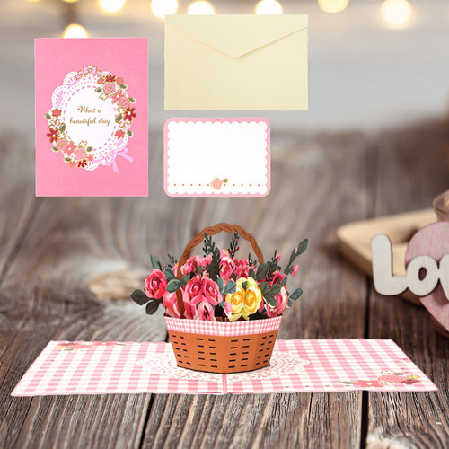 Tarjeta , Tarjeta De Felicitación 3d Del Día De Valentín,