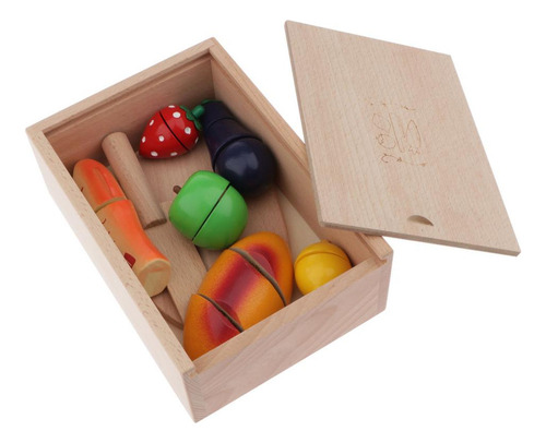 Playset De Frutas Y Verduras Para Cortar Alimentos Y