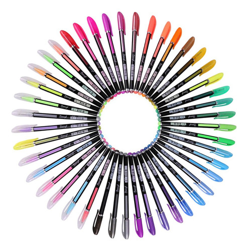48 Colores Bolígrafos De Brillo Para Colorear Para Dibujar