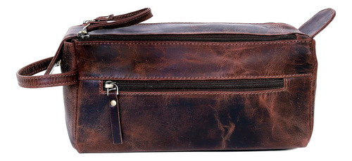 Kit De Viaje De Cuero Dopp, Neceser Para Hombres, Afeitado,