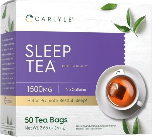 Carlyle | Sleep Tea | Té Dormir | Caffeine Free | 50 Bags