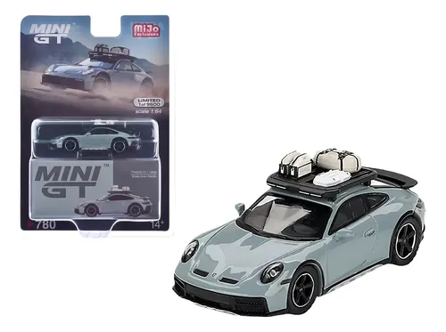 Mini GT Porsche 911 Dakar Azul-aço 1:64 Mijo Exclusivo