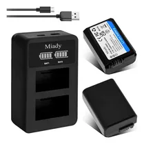 Comprar 2 Cargadores Batería Cámara Sony Np-fw50 Sony A6000 A6