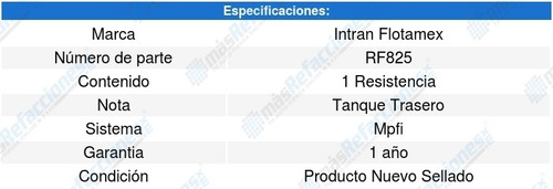 Resistencia E-350 Econoline Club Custom 7.5l V8 (88) Intran