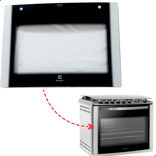 Vidro Externo Porta Forno Fogão Electrolux 76tbe 76stb