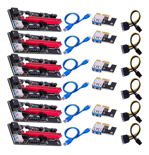 Riser 1x A 16x V 009s Pci-e Cable Usb3.0 Mineria Pack X6