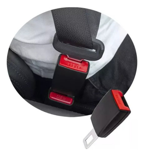 Kit 2 Clip Extensor Cinto Segurança Carro Anula Beep Sonoro