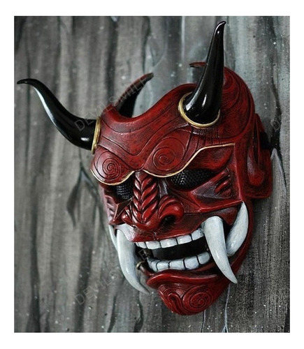 Máscara Do Diabo Hannya Demon Oni Samurai Noh Kabuki Prajna