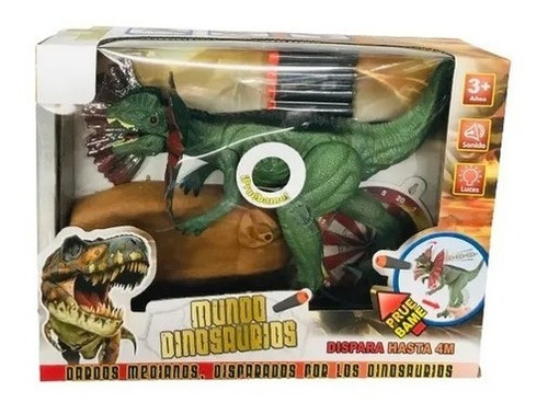 Dinosaurio Lanza Dardos Mighty Megasaur Luz Y Sonido 