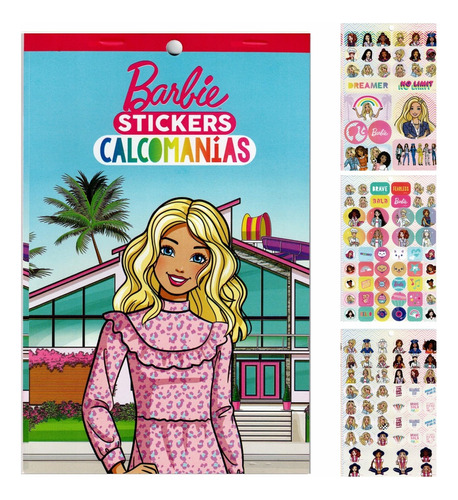 Block De Stickers Calcomanías Barbie