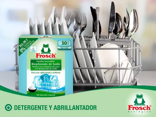 Frosch Lavavajillas todo en uno de bicarbonato de sodio 30 tabletas