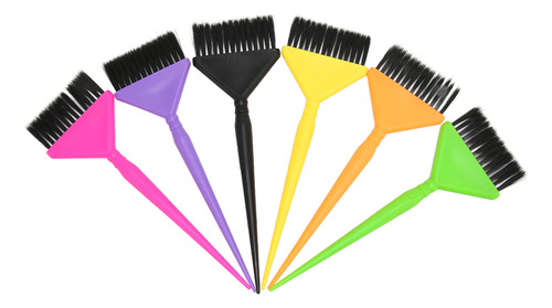 Pincel Para Teñir El Cabello, 6 Unidades, Multicolor, Para T