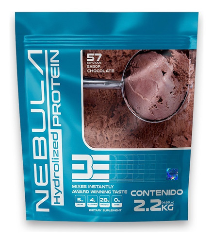 Be Nebula 100% Proteina Whey Isolate 2,2 Kg 57 Serv Sabor Chocolate