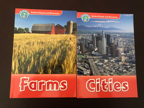 2 Libros Farms - Cities - Discover 2 Oxford Excelente Estado