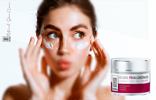 Crema Aura Ácido Hialurónico Noche Aloe Vera Niacinamida B3 Tipo de piel Todo tipo de piel
