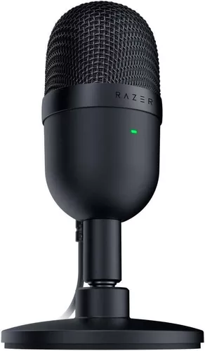  Razer Seiren - Micrófono USB para transmisiones: Patrón de  pastilla supercardioide preciso, calidad de grabación profesional,  construcción ultra compacta, soporte de inclinación resistente, resistente  a los golpes, color negro clásico 