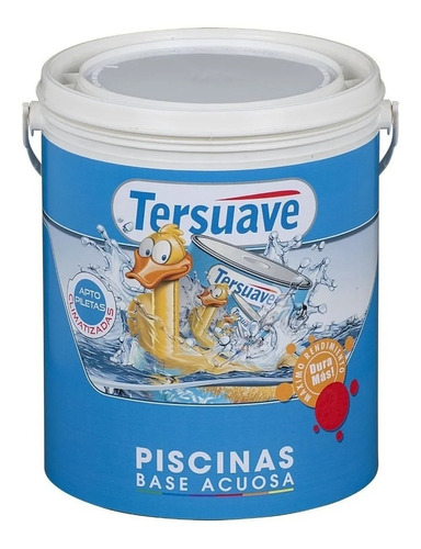 Pintura Piletas Al Agua 4lt Tersuave  Color Azul