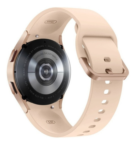 Imagen 3 de 4 de Samsung Galaxy Watch4 (Bluetooth) 1.2" caja 40mm de aluminio pink gold, malla pink gold de fluoroelastómero SM-R860