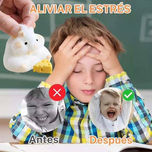 2 Juguetes De Peluche Squeeze Hamster Y 2 X Cat Scratch Para