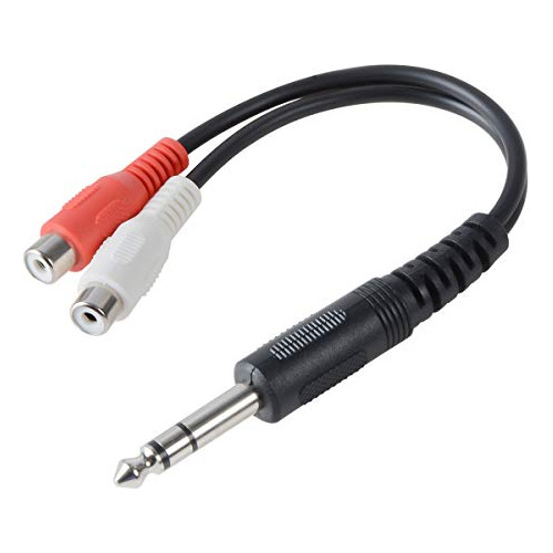 Cables Rca - 6.35mm 1-4 Inch Trs Stereo Jack Male To 2 Rca F
