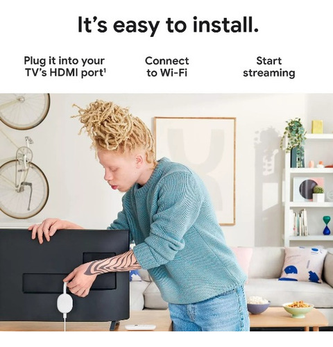 Chromecast Con Google Tv Control Remoto Hd 1080p *itech Shop