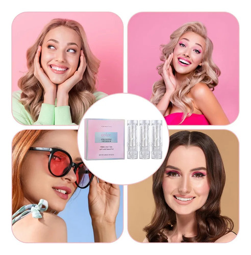 Brillo Labios Barra Labios 3 Piezas Color Labios-