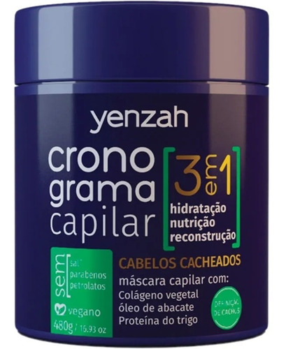 Yenzah Cronograma Capilar 480g - Cabelos Cacheados