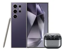 Comprar Samsung Galaxy S24 Ultra 256gb\u002F12ram Titanium Violeta + Samsung Galaxy Buds 3 Silver