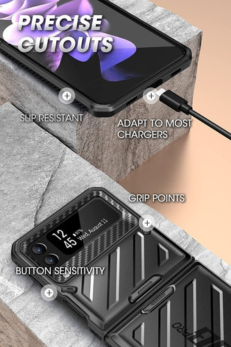 Case Supcase Para Galaxy Z Flip 3 Protector 360° C/ Gancho